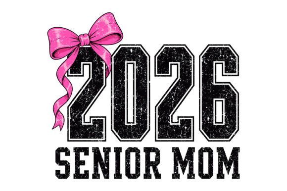 2026 Senior Mom Bow SVG: Graphics for T-Shirt Designs