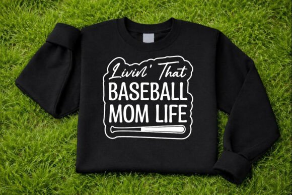 Baseball Mom Life SVG: Graphics for T-Shirt Designs