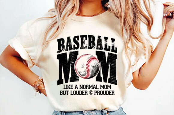 Baseball Mom SVG: Graphics for T-Shirt Designs