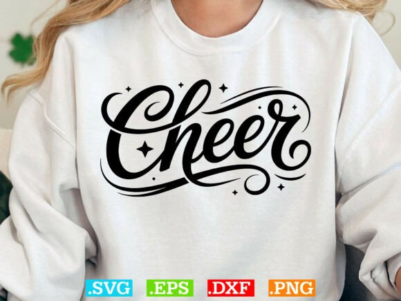 Cheerleader Shirt SVG: Graphics for T-Shirt Designs
