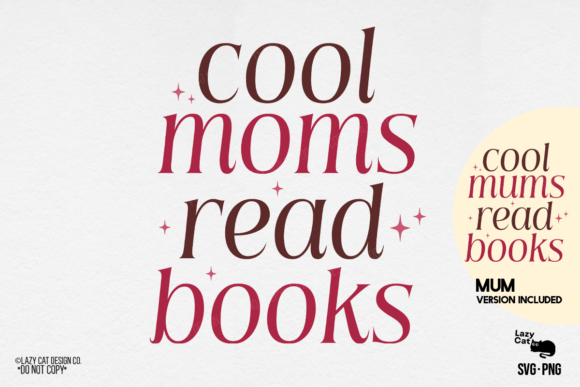 Mama Mom Mother Book SVG PNG: Graphics & Illustrations