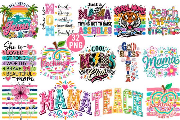 Mother's Day Bundle: Graphics & Illustrations