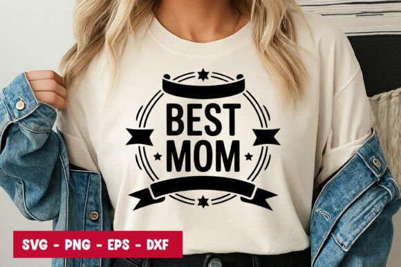 Review: Best Mom Badge Typography SVG PNG for Embroidery