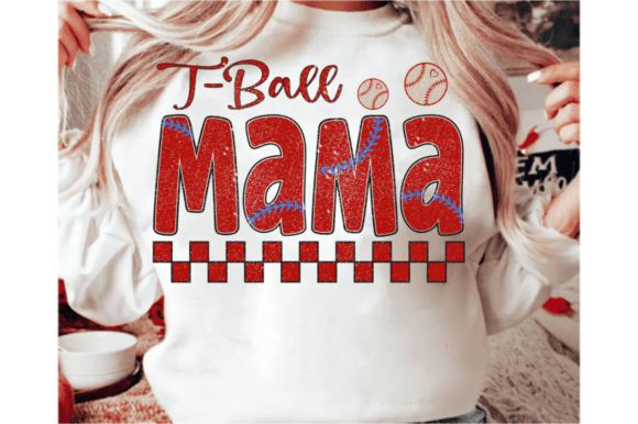 T-ball Mama SVG: Graphics for T-Shirt Designs